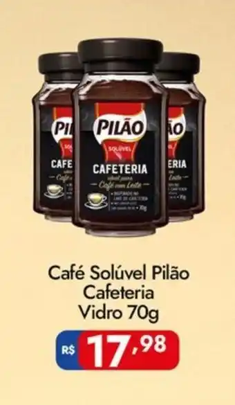 Supermercados Rondon Café Solúvel Pilão Cafeteria Vidro oferta