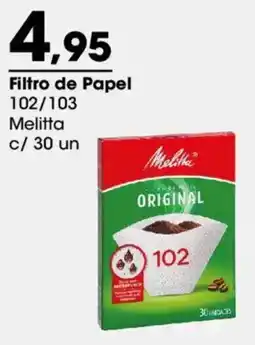 Zaffari Filtro de Papel 102/103 Melitta oferta