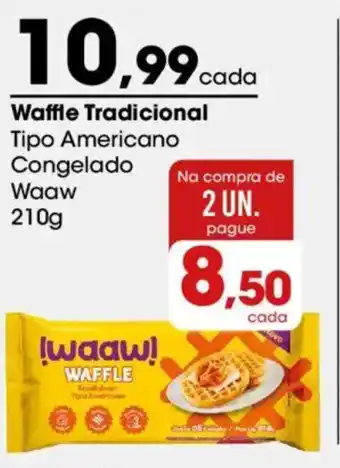 Zaffari Waffle Tradicional Tipo Americano Congelado Waaw oferta