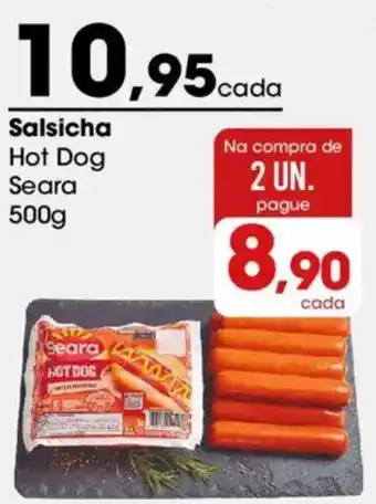 Zaffari Salsicha Hot Dog Seara oferta