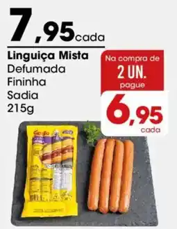 Zaffari Linguiça Mista Defumada Fininha Sadia oferta