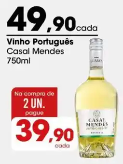 Zaffari Vinho Português Casal Mendes oferta