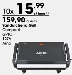Zaffari Sanduicheira Grill Compact GPTO 127V Arno oferta