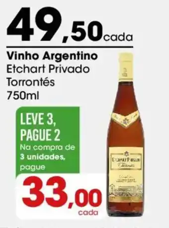 Zaffari Vinho Argentino Etchart Privado Torrontés oferta
