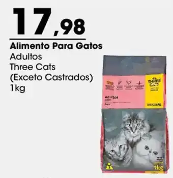 Zaffari Alimento Para Gatos Adultos Three Cats oferta