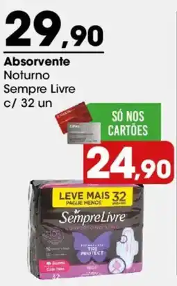 Zaffari Absorvente Noturno Sempre Livre oferta