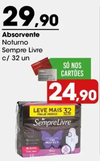 Zaffari Absorvente Noturno Sempre Livre oferta