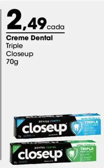 Zaffari Creme Dental Triple Closeup oferta