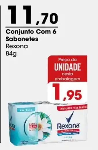 Zaffari Conjunto Com 6 Sabonetes Rexona oferta