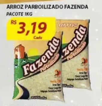 Assaí Atacadista Arroz Parbolizado Fazenda pacote 1kg oferta