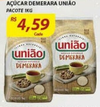 Assaí Atacadista Acucar Demerara Uniao pacote 1kg oferta