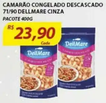 Assaí Atacadista Camarao Congelado Descascado 71/90 Dellmare Cinza 400g oferta