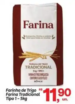 Fort Atacadista Farinha de Trigo Farina Tradicional Tipo 1 oferta