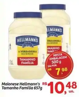 Fort Atacadista Maionese Hellmann's Tamanho Família oferta