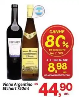 Fort Atacadista Vinho Argentino Etchart oferta