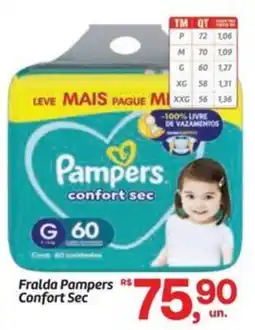 Fort Atacadista Fralda Pampers Confort Sec oferta