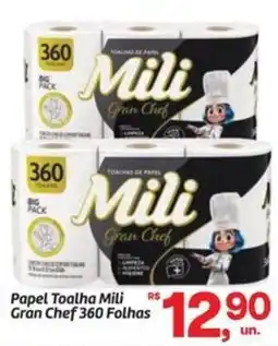 Fort Atacadista Papel Toalha Mili Gran Chef 360 Folhas oferta