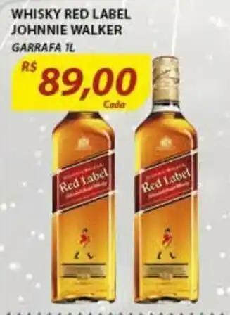 Assaí Atacadista Whisky Red Label Johnnie Walker 1L oferta