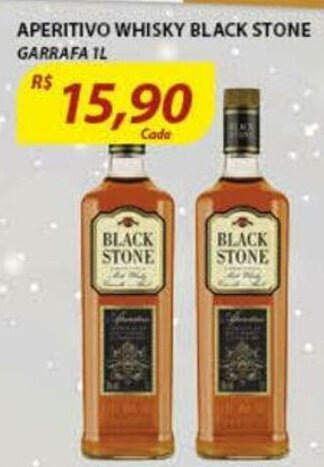 Assaí Atacadista Aperitivo Whisky Black Stone 1L oferta