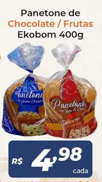 Atakarejo Panetone de Chocolate/ Frutas Ekobom 400g oferta