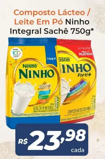 Composto Lactea/ Leite em po ninho Integral sache 750g