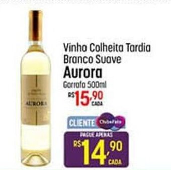 Muffato Vinho Colheita Tardia Branco Suave Aurora 500ml oferta