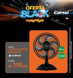 Lojas Certel Ventilador de mesa cadence oferta