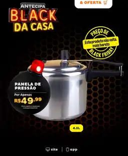 Casa e Vídeo Panela de pressão oferta