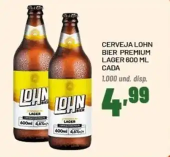 Cerveja lohn bier premium lager cada