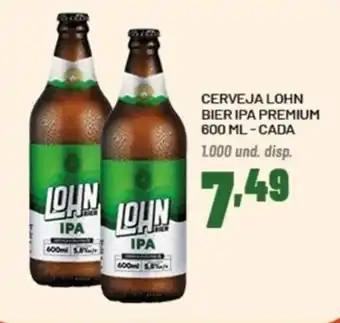 Cerveja lohn bier ipa premium cada