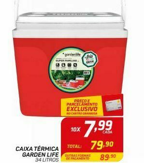 Caixa térmica gardenlife 34 litros