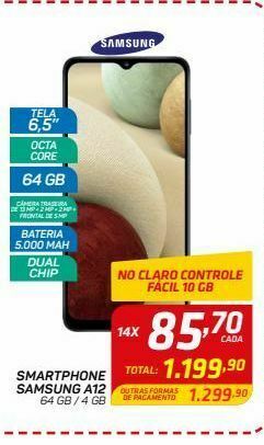 GBarbosa Smartphone samsung a12 64 gb / 4 gb oferta