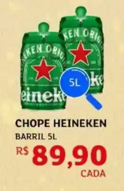 Assaí Atacadista Chope heineken barril oferta