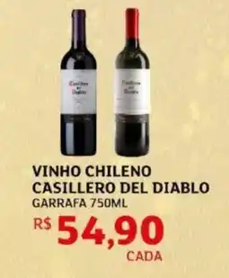 Assaí Atacadista Vinho chileno casillero del diablo oferta