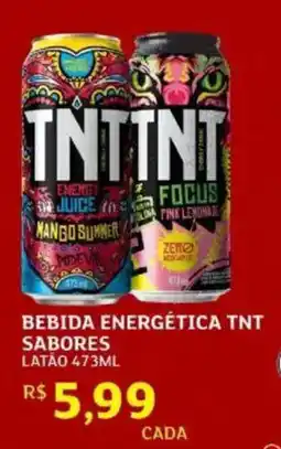 Assaí Atacadista Bebida energética tnt sabores oferta