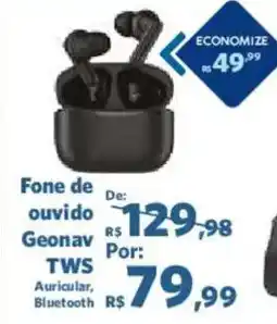 Sam's Club Fone de ouvido Geonav TWS oferta