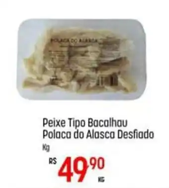 Muffato Peixe tipo Bacalhau Polaca do Alasca Desfiado 1kg oferta