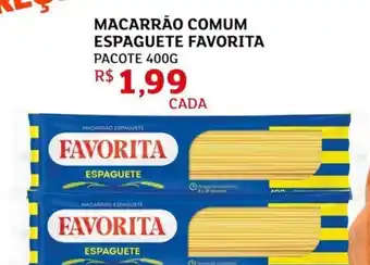 Macarrão comum espaguete favorita