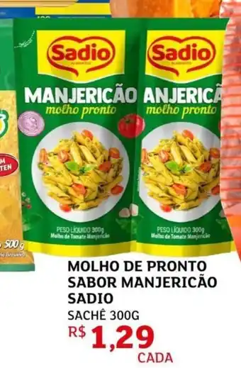 Molho de pronto sabor manjericão sadio