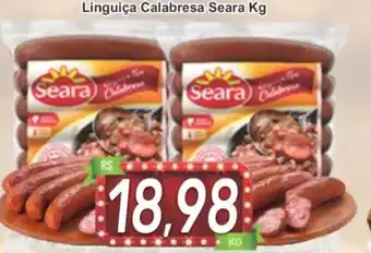 Linguica Calabresa Seara 1kg