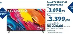 Sam's Club Smart TV LG 65" AI 65QNED70ASA oferta