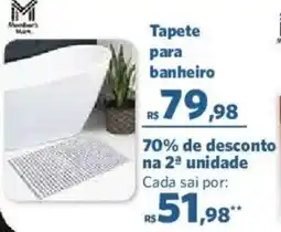 Sam's Club Tapete para banheiro oferta