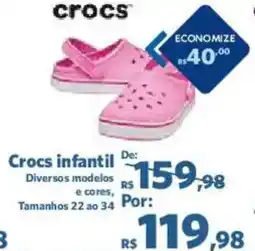 Sam's Club Crocs infantil oferta