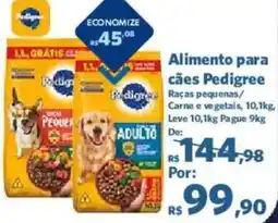 Sam's Club Alimento para cães Pedigree Dodignes oferta