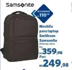 Sam's Club Mochila para laptop smithson samsonite oferta