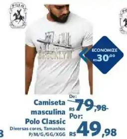 Sam's Club Camiseta masculina Polo Classic oferta