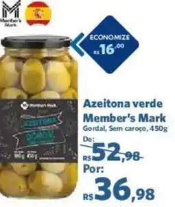 Sam's Club Azeitona verde Member's Mark Gordal, Sem caroço, oferta