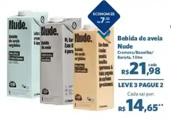 Sam's Club Bebida de aveia Nude oferta