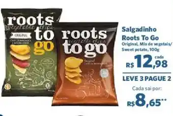 Sam's Club Salgadinho Roots To Go oferta