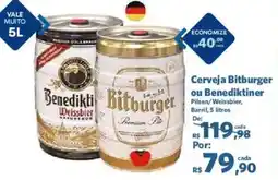 Sam's Club Cerveja Bitburger ou Benediktiner oferta